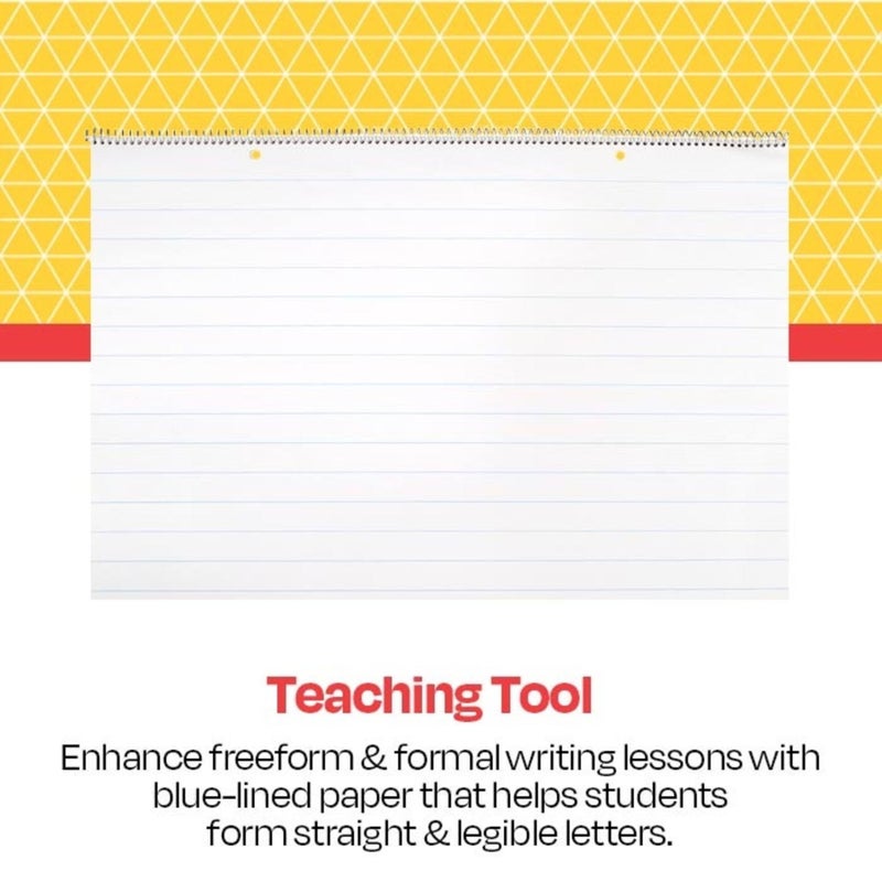School Smart Chart Tablet, 24 x 16 Inches, 1 Inch Rule, 25 Sheets - Image 2
